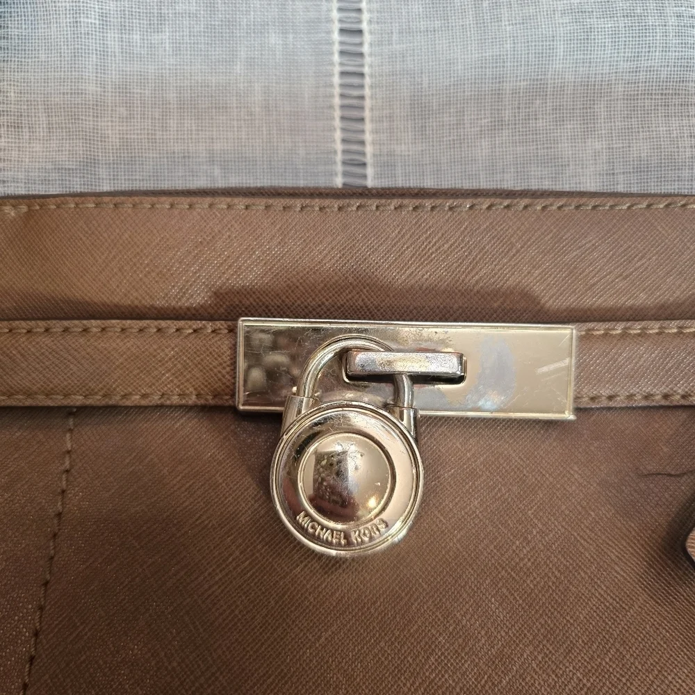 Michael Kors Brown Leather Crossbody Bag